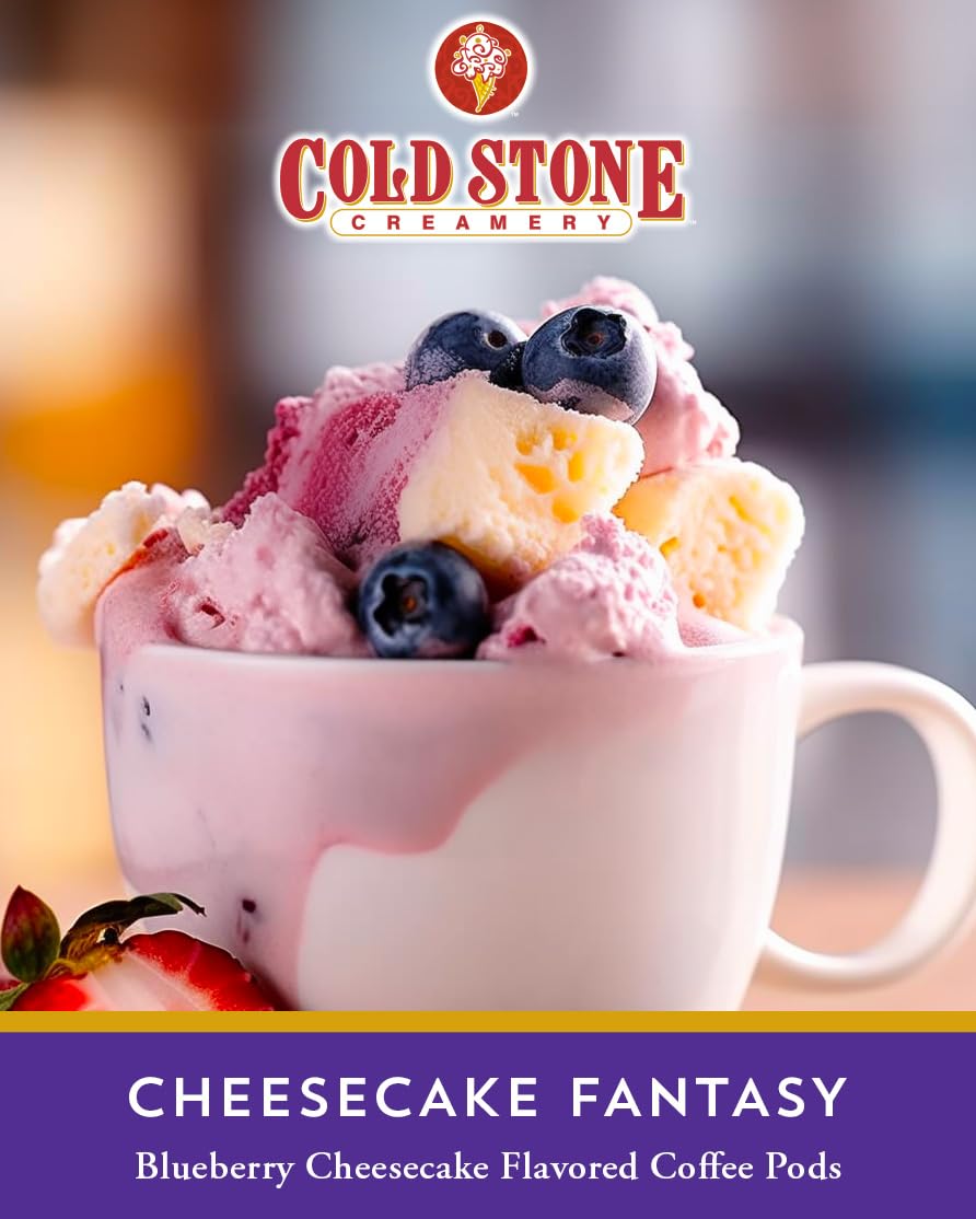 Cold Stone Creamery Keurig K-cup, Cheesecake Fantasy Flavored Iced Coffee, 40 pods/box