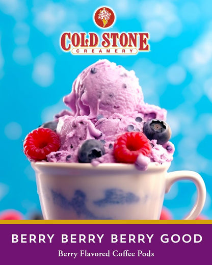 Cold Stone Creamery Keurig K-cup, Berry Berry Berry Flavored Iced Coffee, 40 pods/box