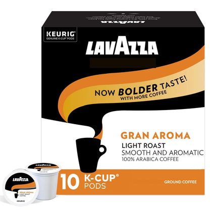 Lavazza Keurig k-cup, Gran Aroma Light Roast, 10 pods/box