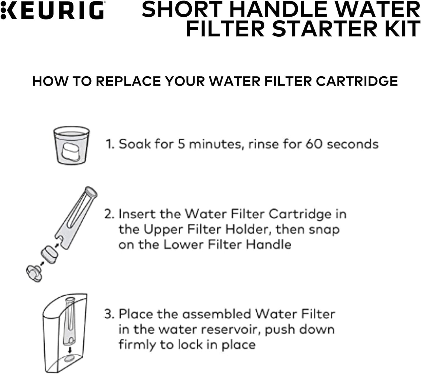 Keurig Short Handle Water Filter Starter Kit