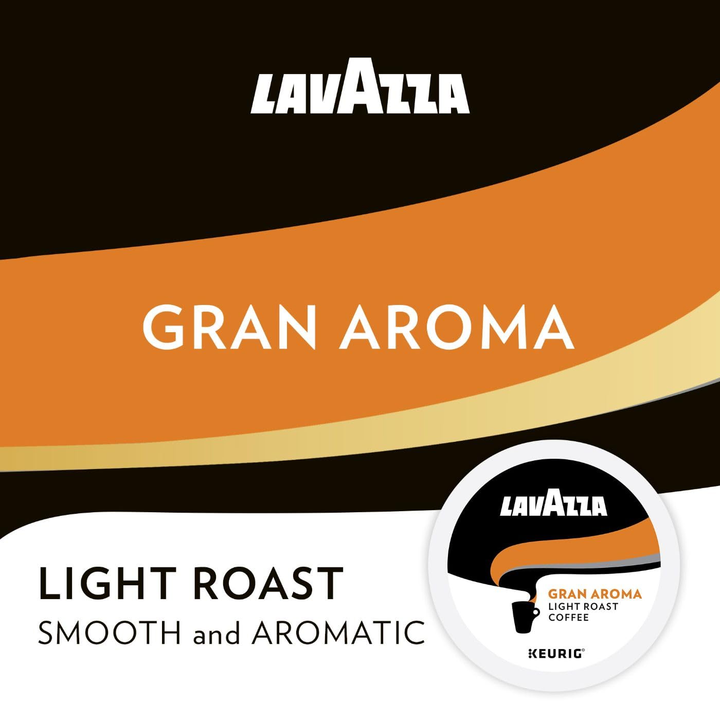 Lavazza Keurig k-cup, Gran Aroma Light Roast, 10 pods/box