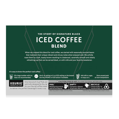 Starbucks Keurig k-cup, Iced Signature Blend Medium Roast, 10 pods/box