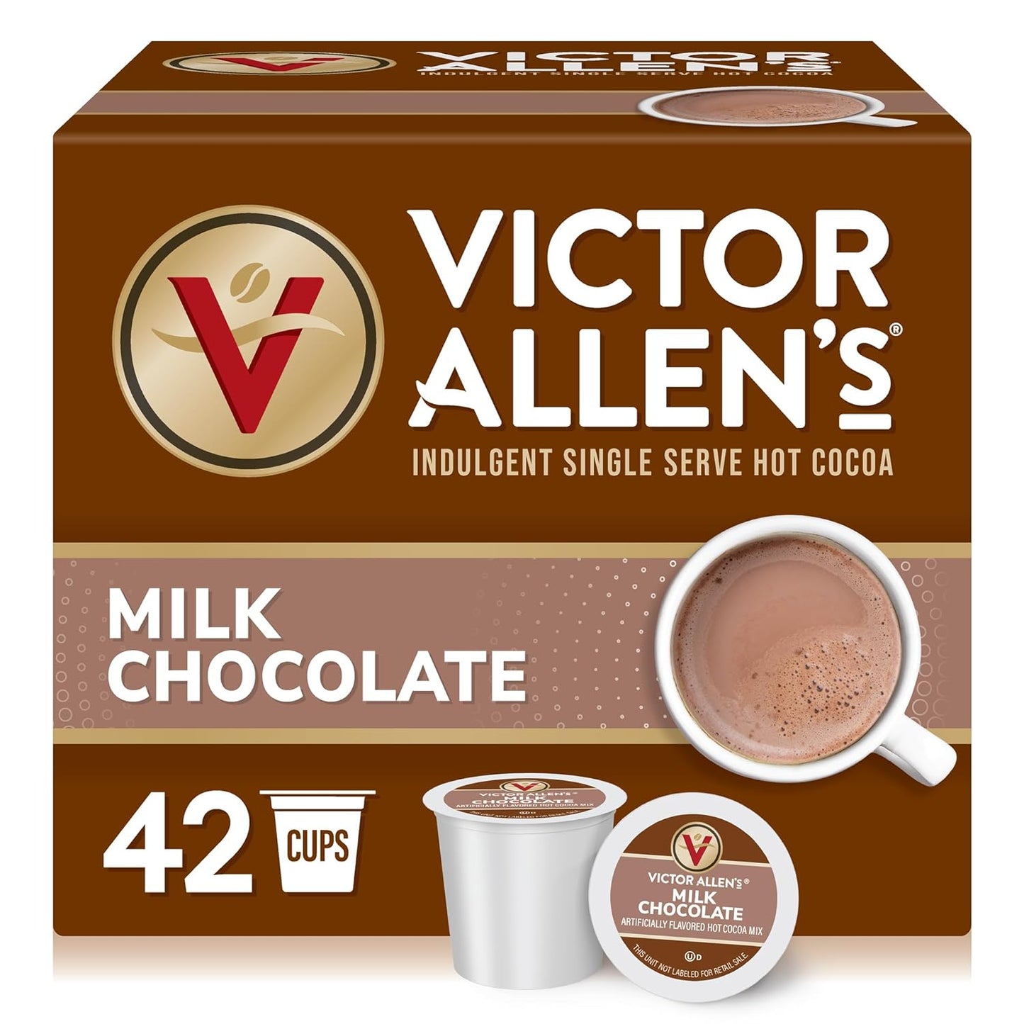 Victor Allen's Keurig k-cup, Milk Chocolate Hot Cocoa, 42 pods/box