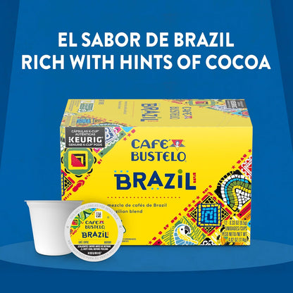 Cafe Bustelo Keurig K-cup, Brazil Dark Roast, 12 pods/box