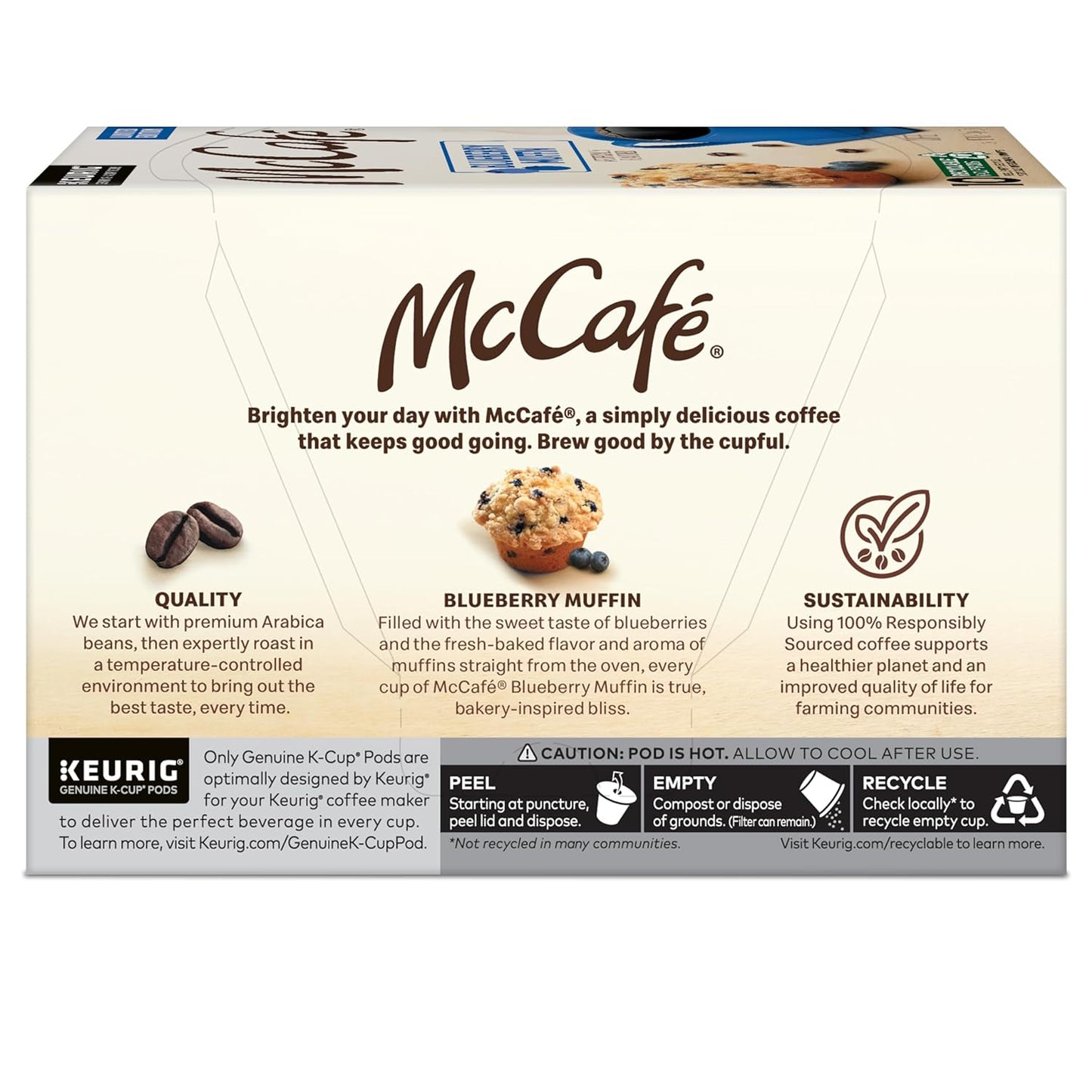 McCafé Keurig k-cup, Blueberry Muffin Flavored Light Roast, 10 pods/box