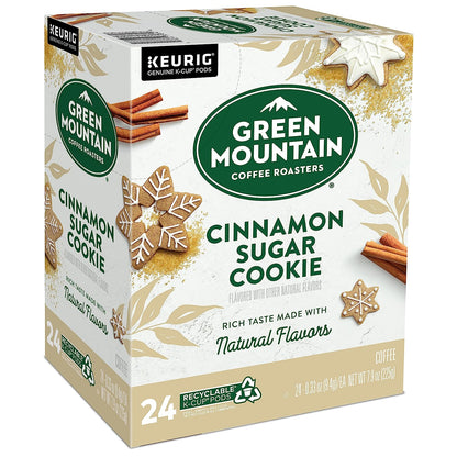 Green Mountain Keurig k-cup, Cinnamon Sugar Cookie Flavored Light Roast, 24 pods/box