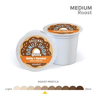 The Original Donut Shop Keurig k-cup, Nutty + Caramel Flavored Medium Roast, 24 pods/box