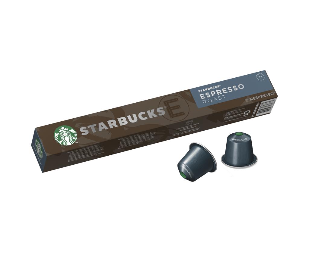 Starbucks Nespresso Espresso Dark Roast 10 capsules box