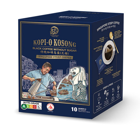 Kim's Duet Coffee Bag, Kopi-O Kosong, 10 sachets/box